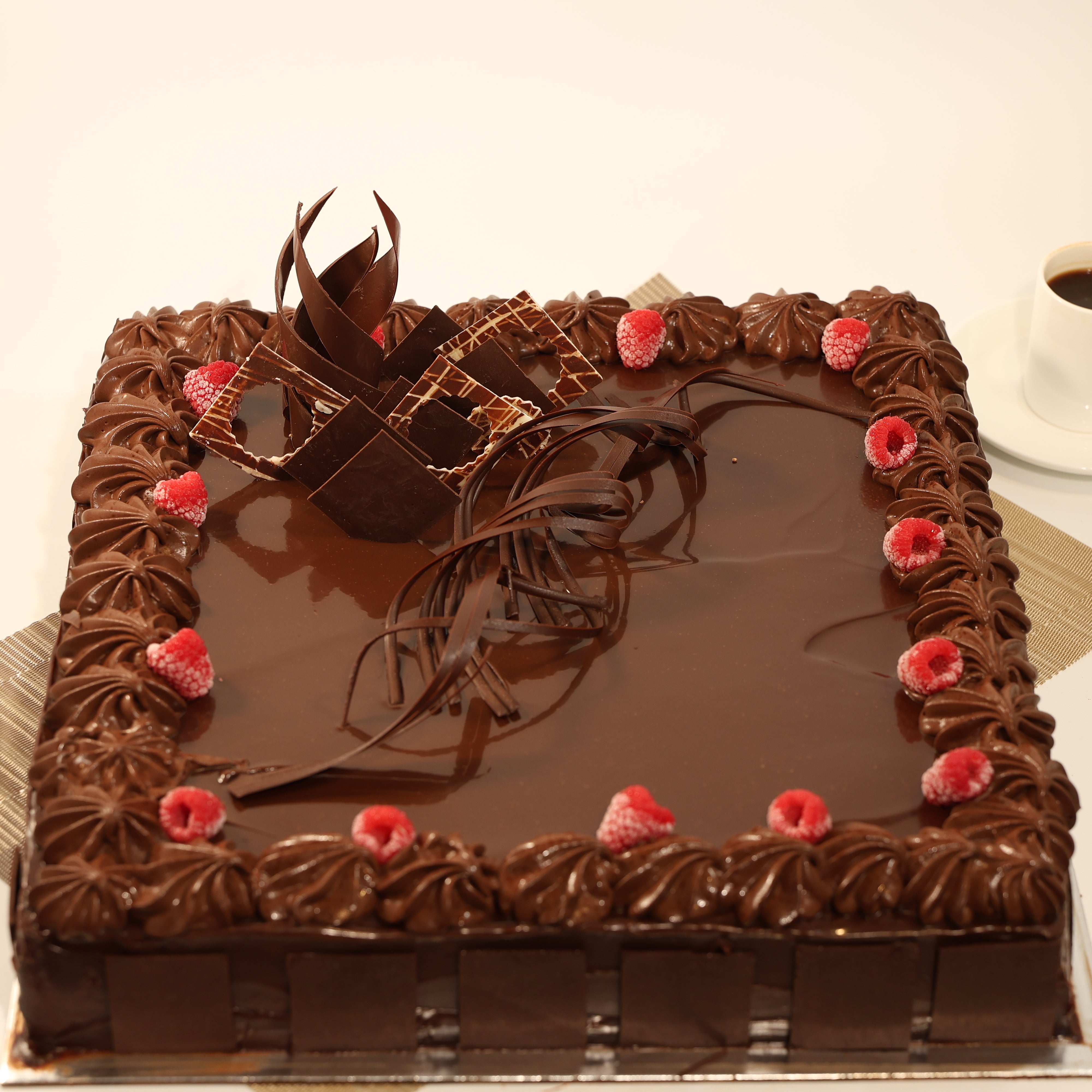 LARGE HALF MUD BIRTHDAY CAKE