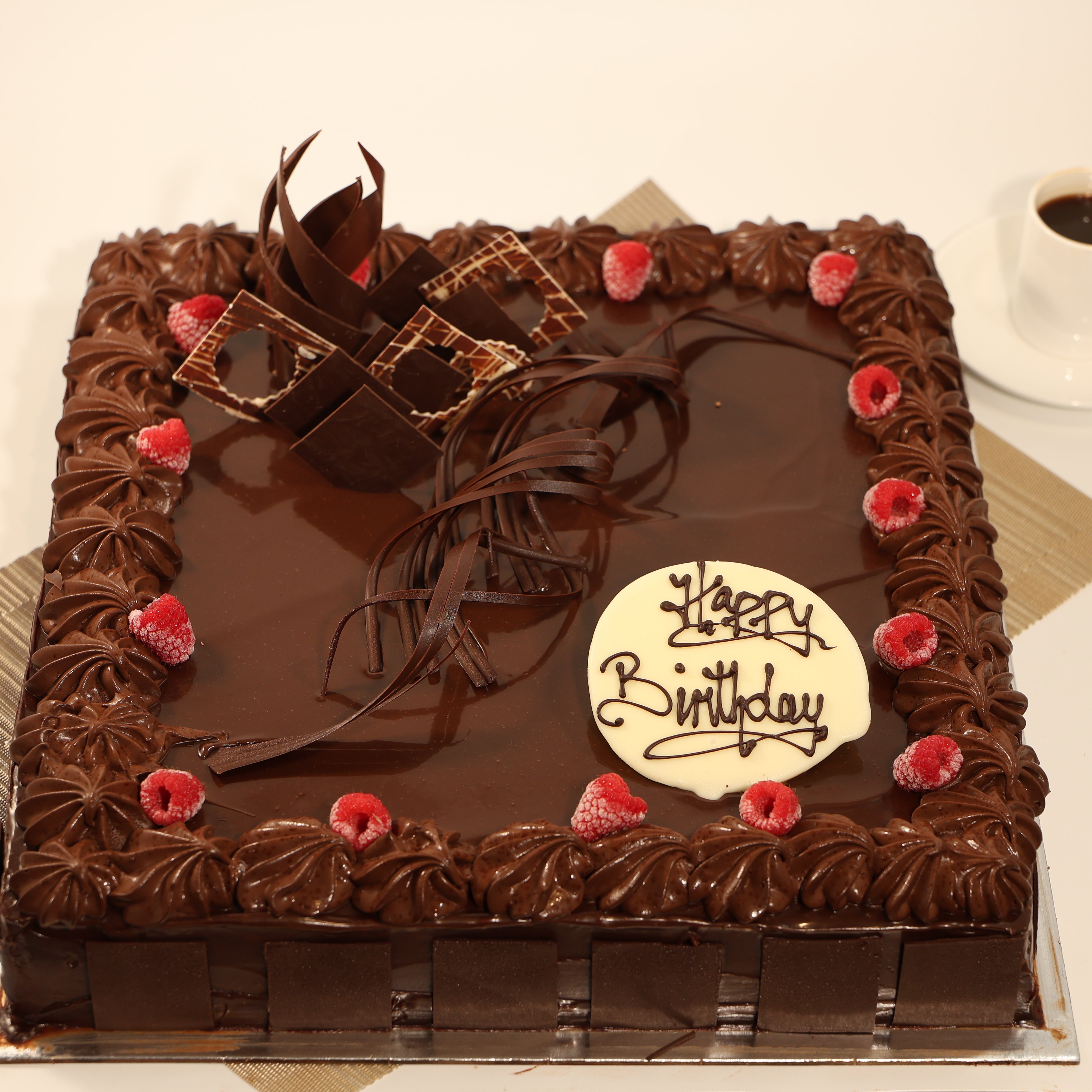 LARGE HALF MUD BIRTHDAY CAKE