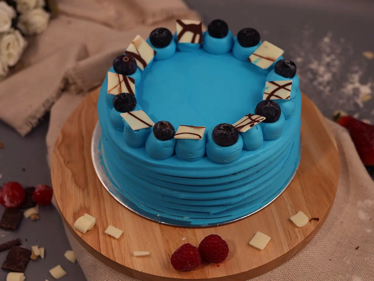 GF LARGE BLUEBERRY VANILLA SPONGE CAKE