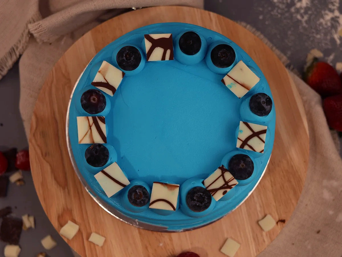 GF LARGE BLUEBERRY VANILLA SPONGE CAKE