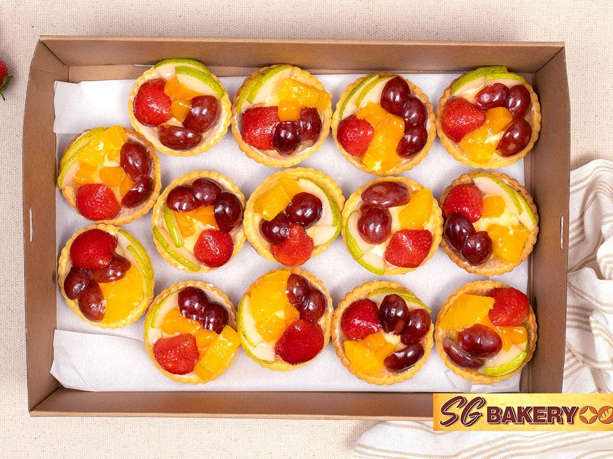 SEASONAL FRUIT TARTS BOX 14