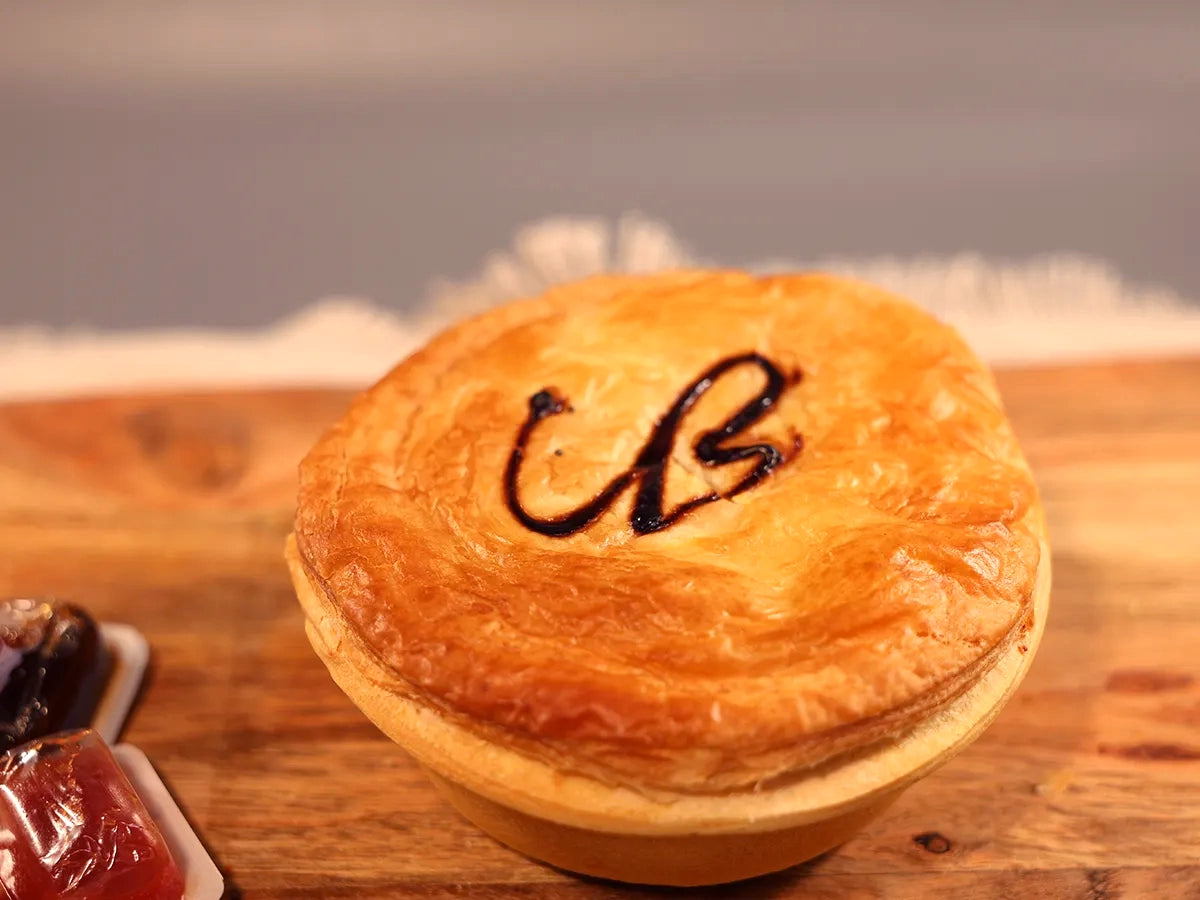 CHUNKY STEAK BACON & CHEESE PIES BOX 6