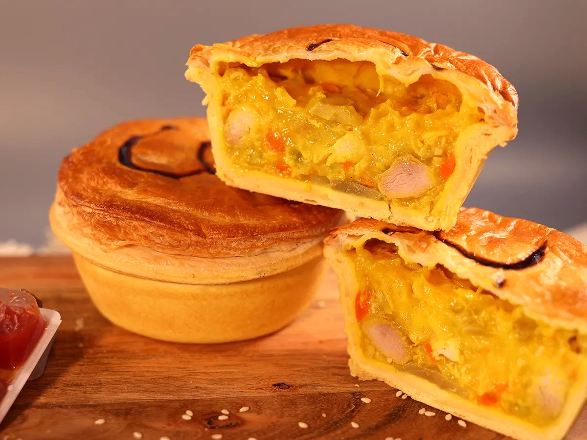 CURRY CREAMY VEGGIES CHICKEN PIES BOX 6