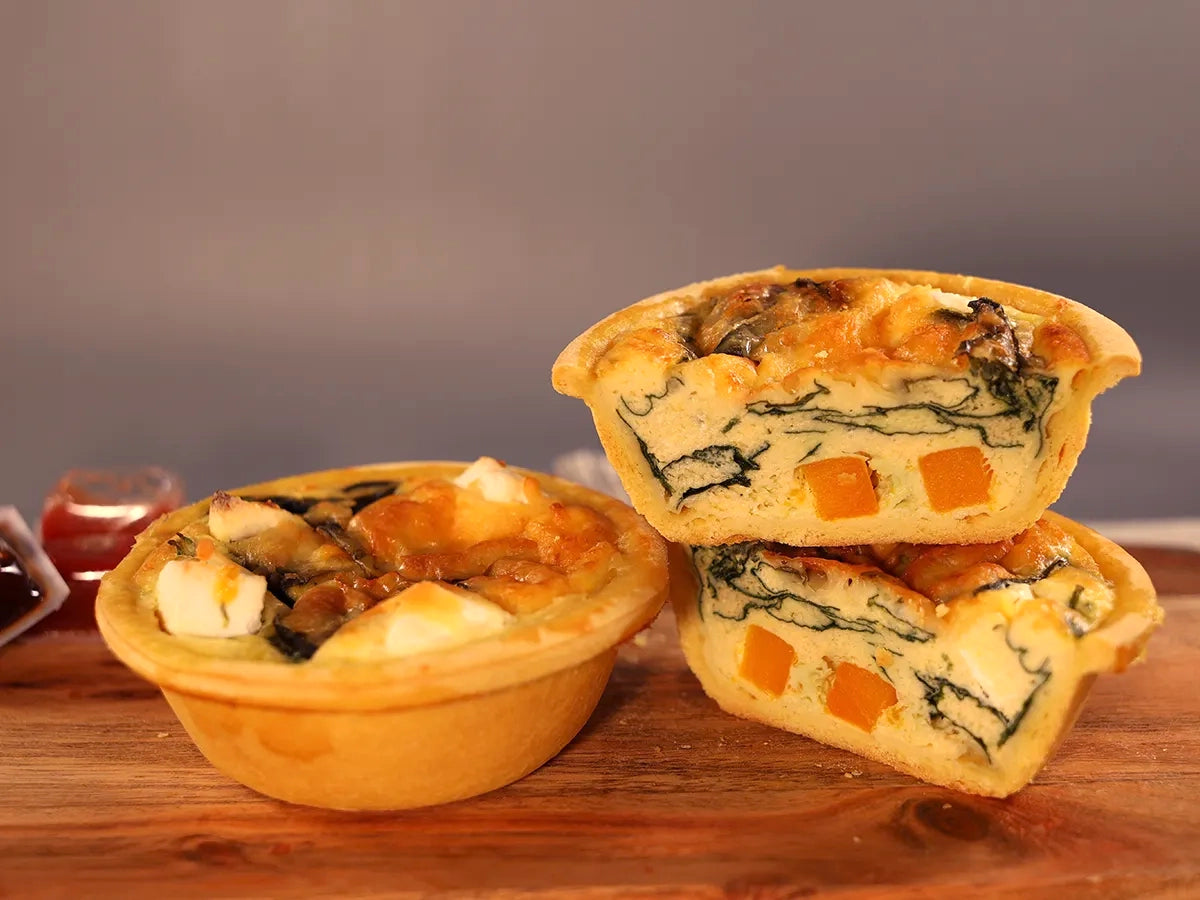 SPINACH AND FETTA QUICHES BOX 6