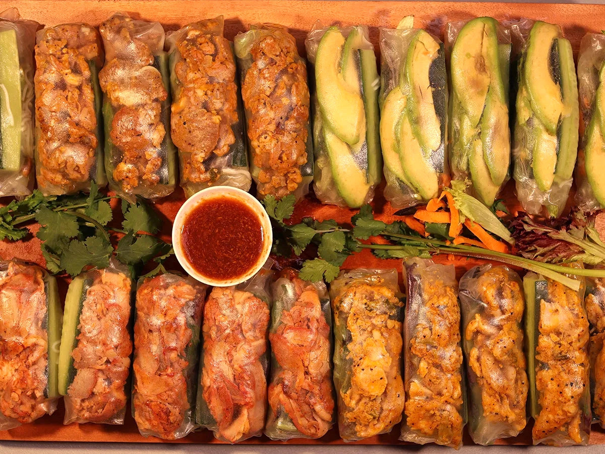 MIXED RICE PAPER ROLLS PLATTER 20