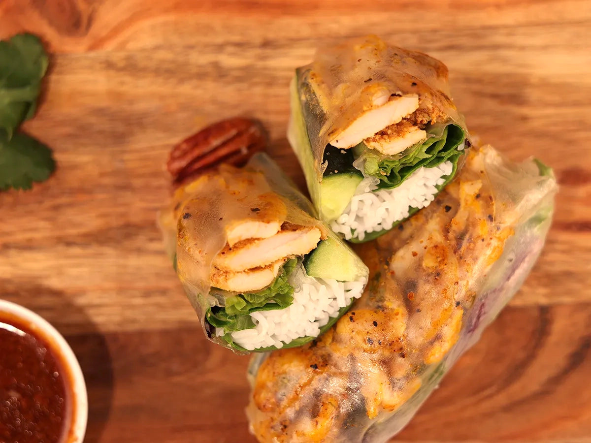 ROASTED CHICKEN RICE PAPER ROLLS PACK 2 – SG Bakery