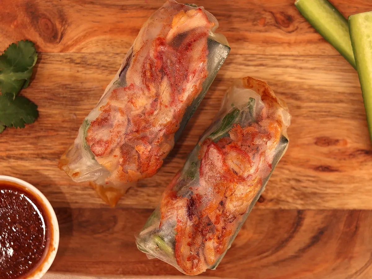 BBQ PORK RICE PAPER ROLLS PACK 2