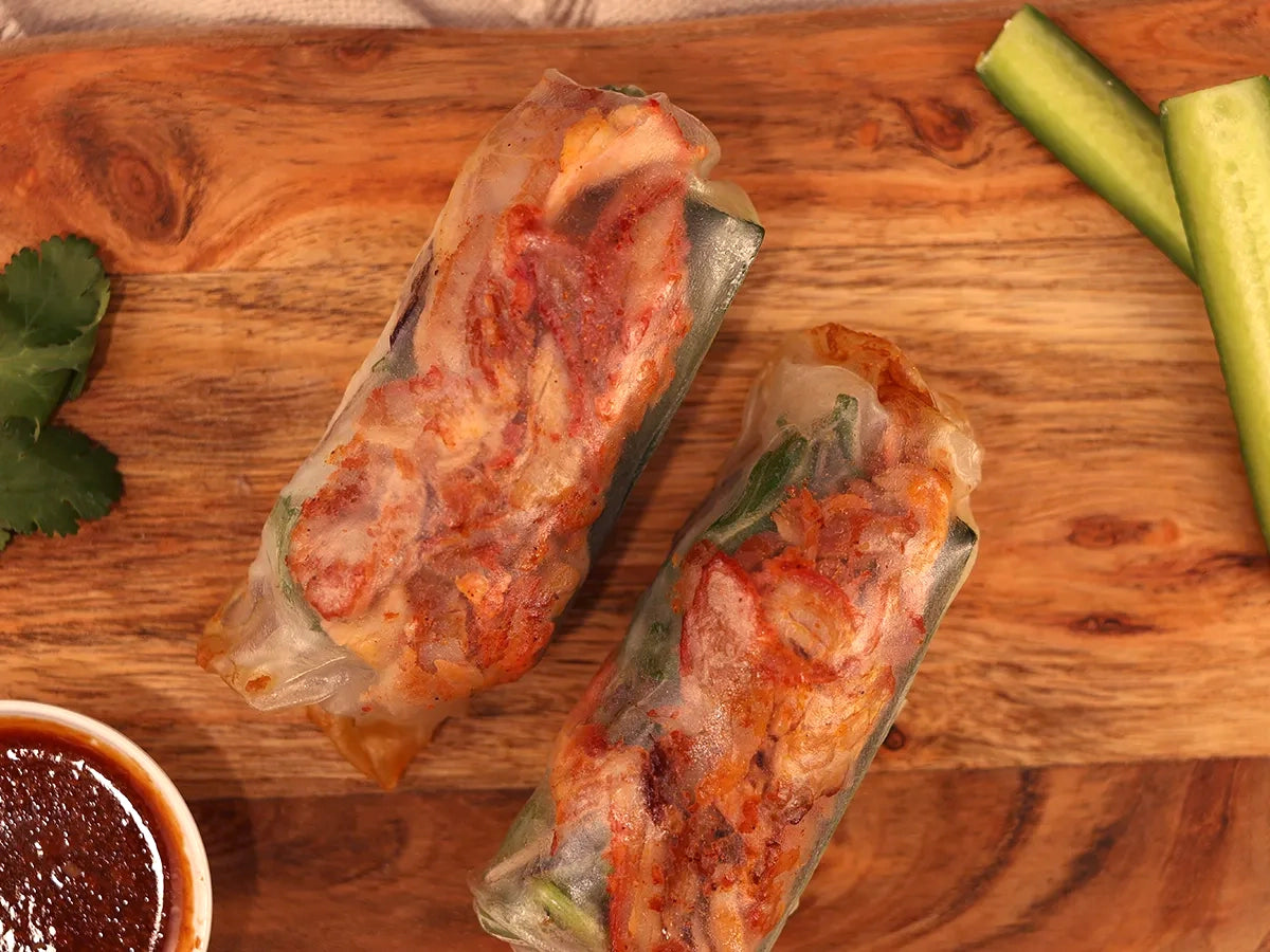 BBQ PORK RICE PAPER ROLLS PACK 2